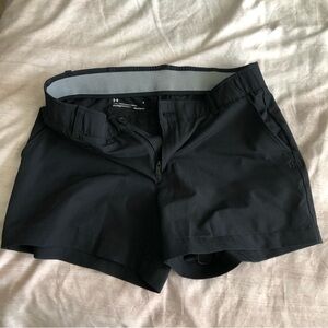 Under Armour Women's Golf Black Shorts Heatgear